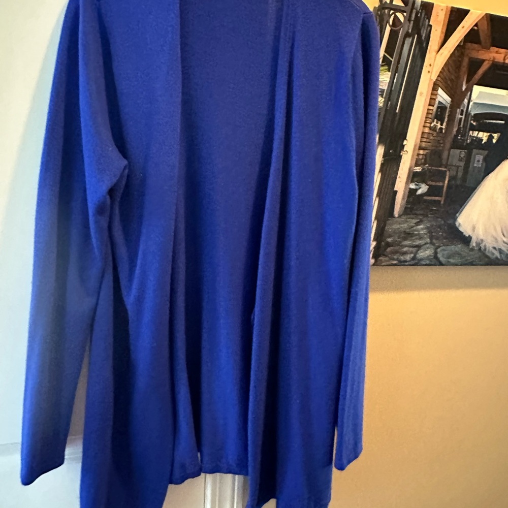Lilly Pulitzer Blue Cardigan Lightweight Knit Sweater